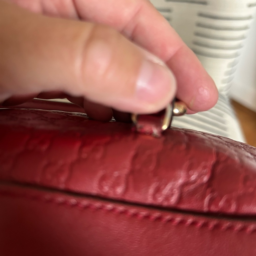Red Microguccisima Boston Handbag - Picture 7 of 11